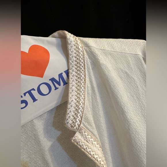 White Long Sleeve Tunic FLAWED - Picture 6 of 7